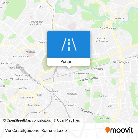 Mappa Via Castelguidone