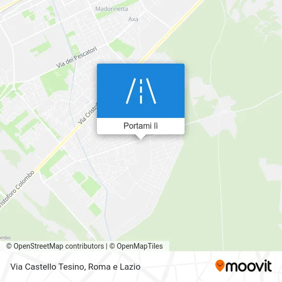 Mappa Via Castello Tesino