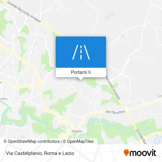 Mappa Via Castelplanio