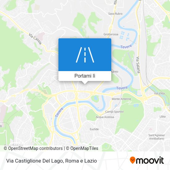 Mappa Via Castiglione Del Lago