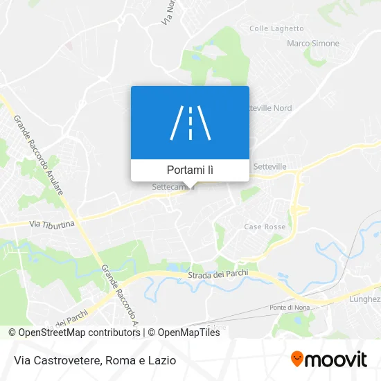 Mappa Via Castrovetere
