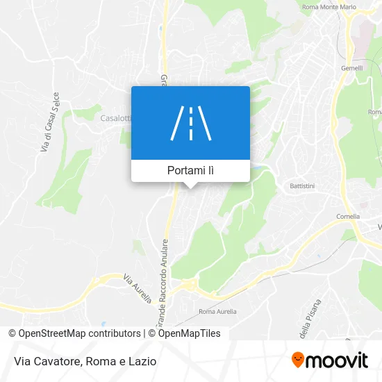 Mappa Via Cavatore