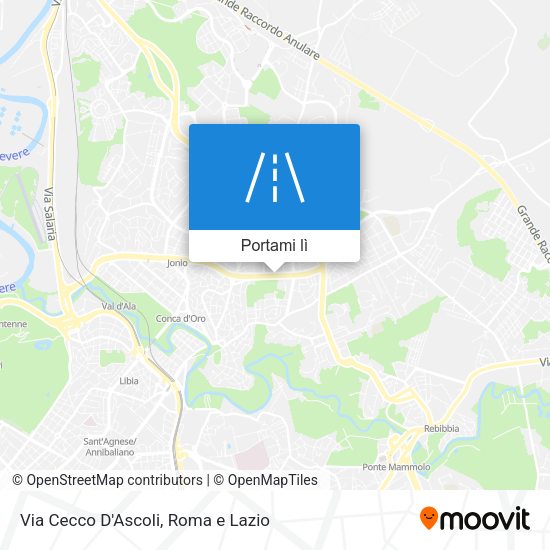Mappa Via Cecco D'Ascoli