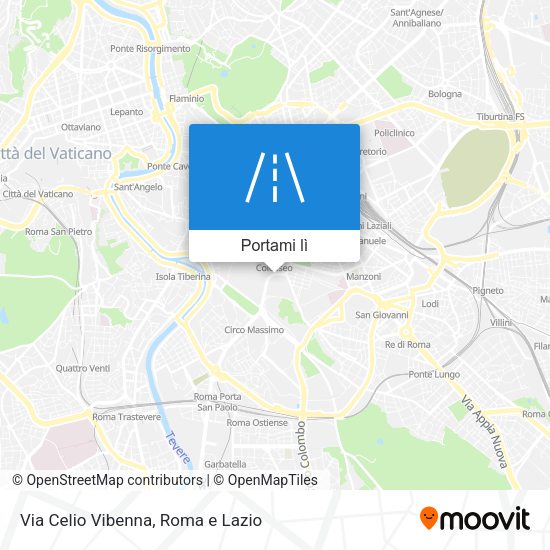 Mappa Via Celio Vibenna