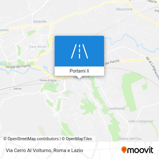 Mappa Via Cerro Al Volturno