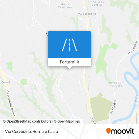 Mappa Via Cervesina
