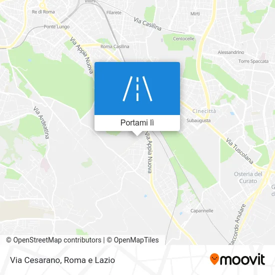 Mappa Via Cesarano