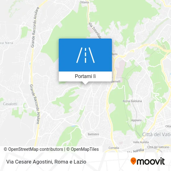 Mappa Via Cesare Agostini