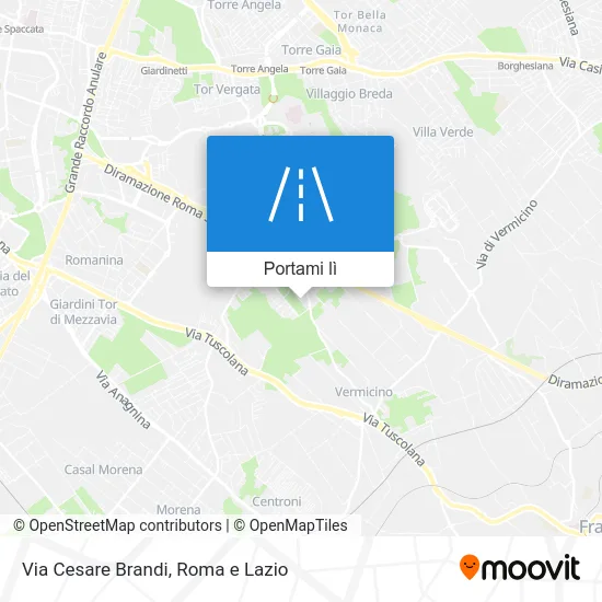 Mappa Via Cesare Brandi