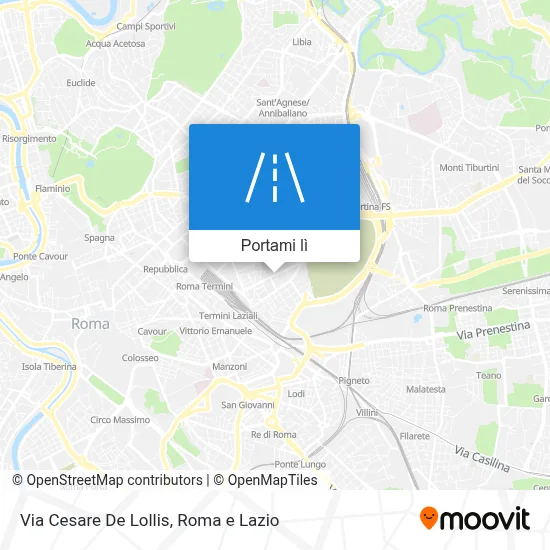 Mappa Via Cesare De Lollis