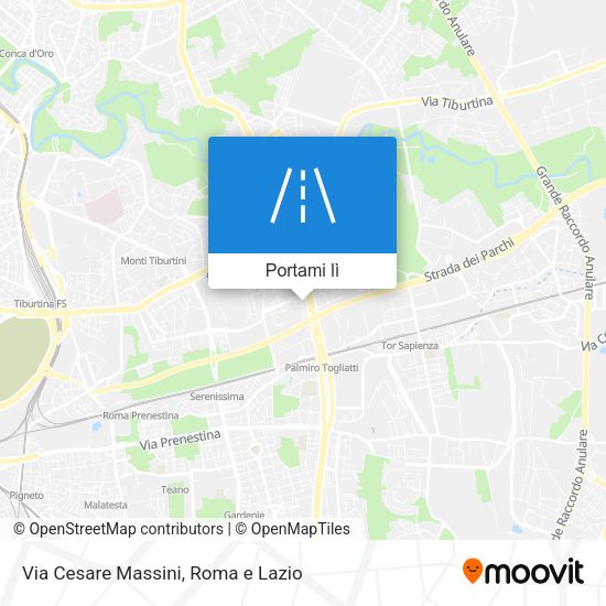 Mappa Via Cesare Massini