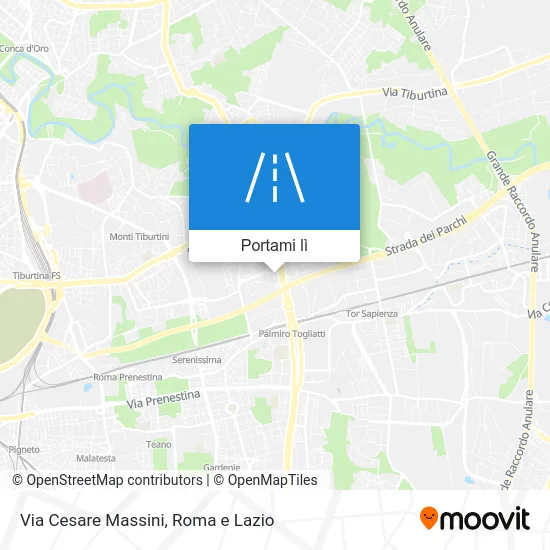 Mappa Via Cesare Massini