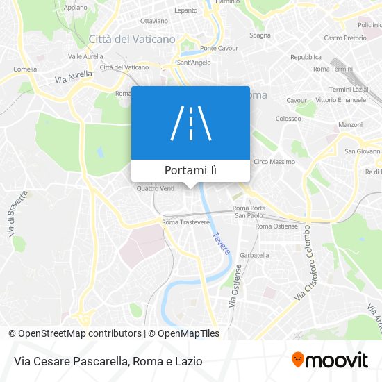 Mappa Via Cesare Pascarella