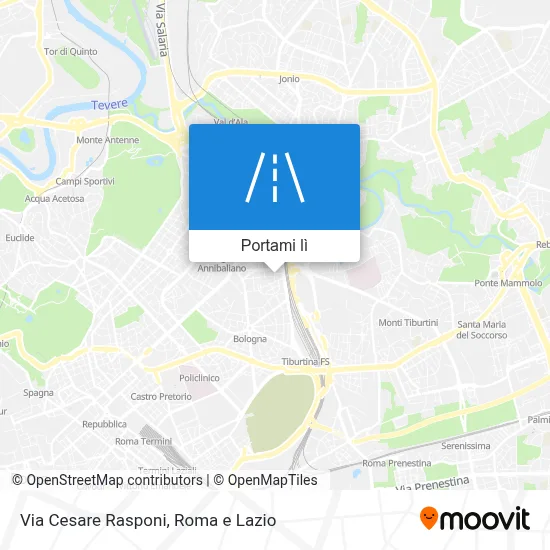 Mappa Via Cesare Rasponi