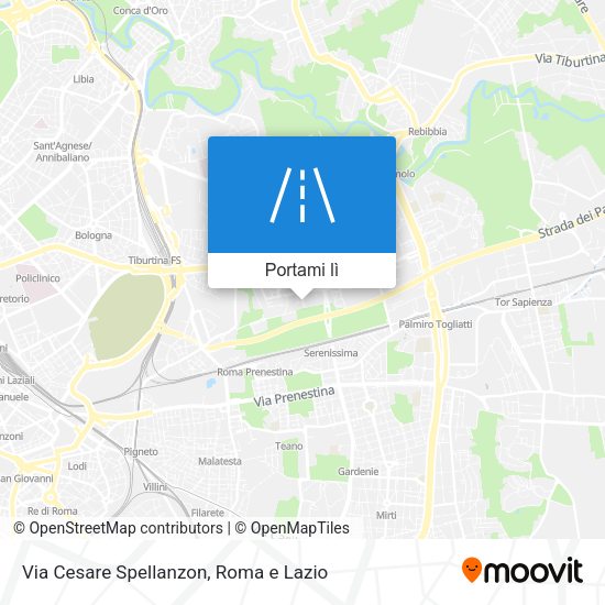 Mappa Via Cesare Spellanzon