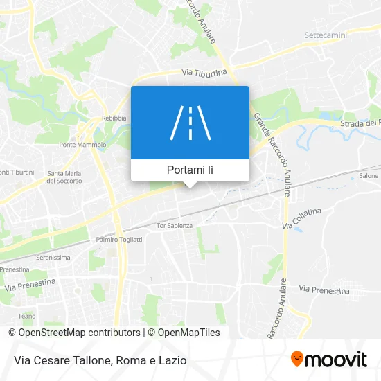 Mappa Via Cesare Tallone