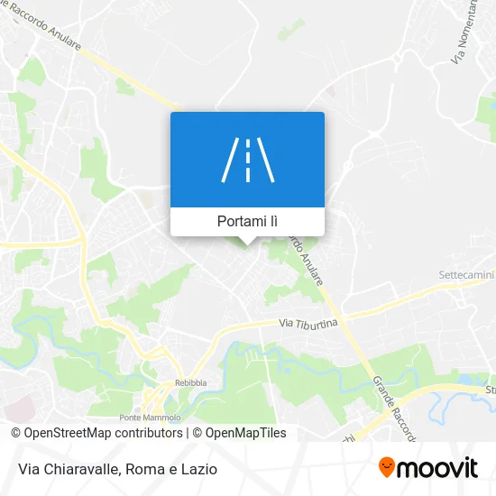 Mappa Via Chiaravalle