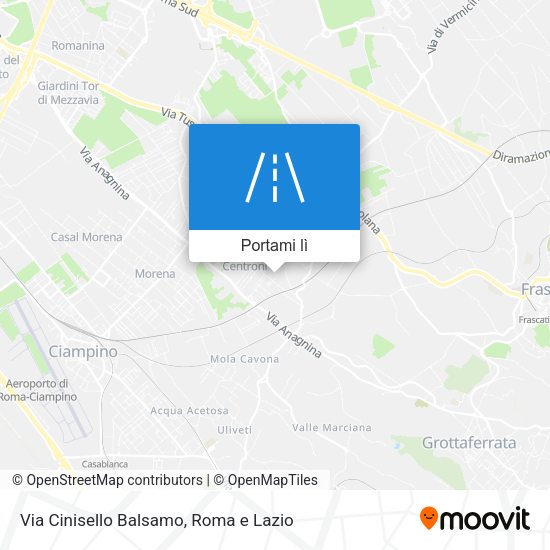 Mappa Via Cinisello Balsamo