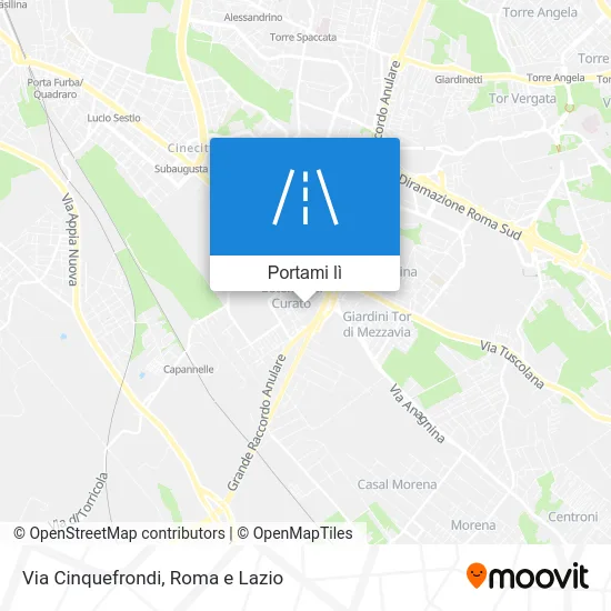 Mappa Via Cinquefrondi