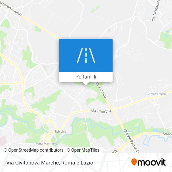 Mappa Via Civitanova Marche