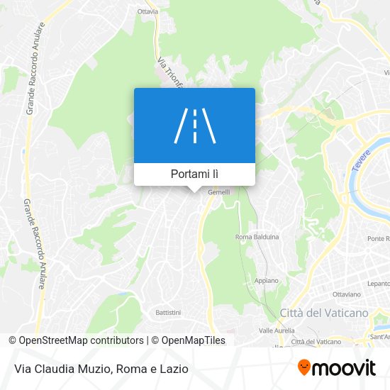 Mappa Via Claudia Muzio