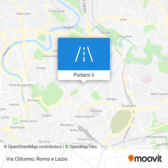 Mappa Via Clitunno