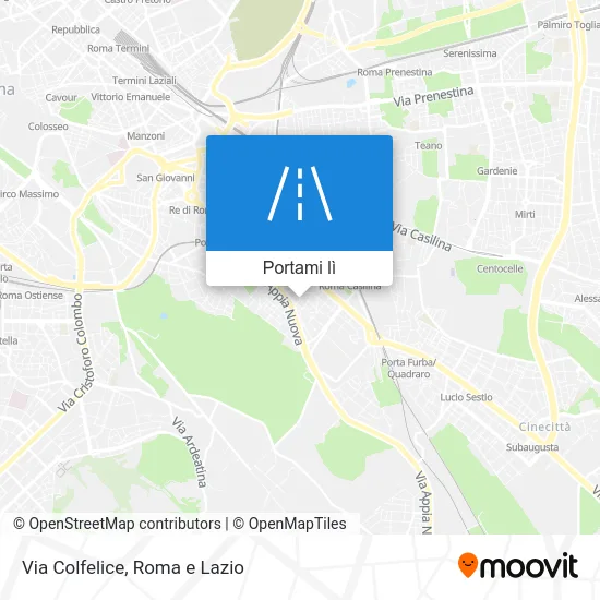 Mappa Via Colfelice