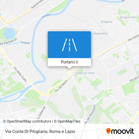 Mappa Via Conte Di Pitigliano