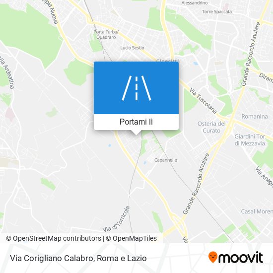 Mappa Via Corigliano Calabro