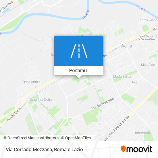 Mappa Via Corrado Mezzana