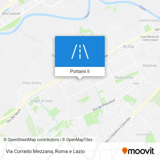 Mappa Via Corrado Mezzana