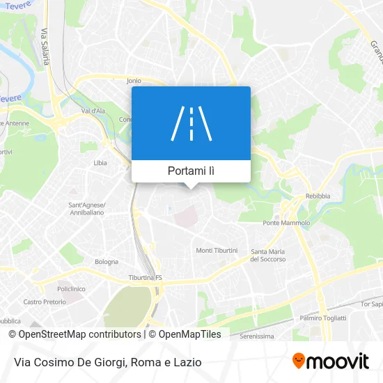 Mappa Via Cosimo De Giorgi