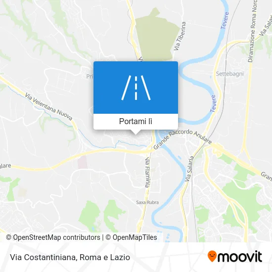 Mappa Via Costantiniana