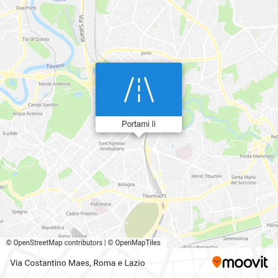 Mappa Via Costantino Maes
