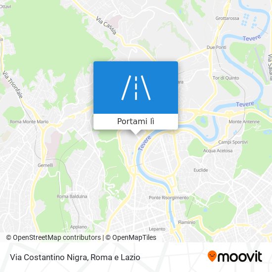 Mappa Via Costantino Nigra