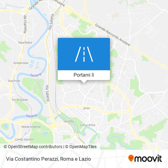 Mappa Via Costantino Perazzi