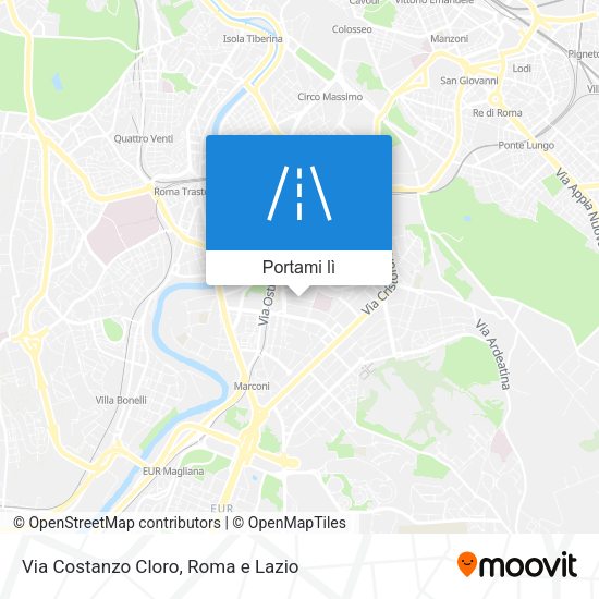 Mappa Via Costanzo Cloro