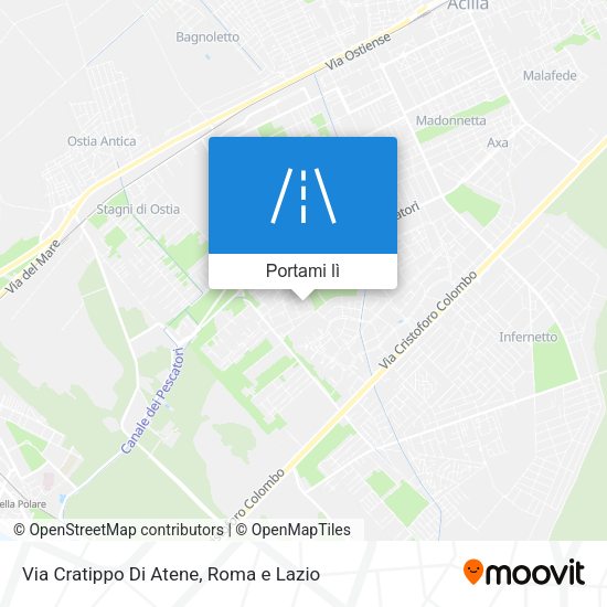 Mappa Via Cratippo Di Atene