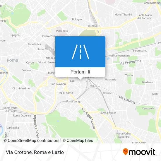 Mappa Via Crotone