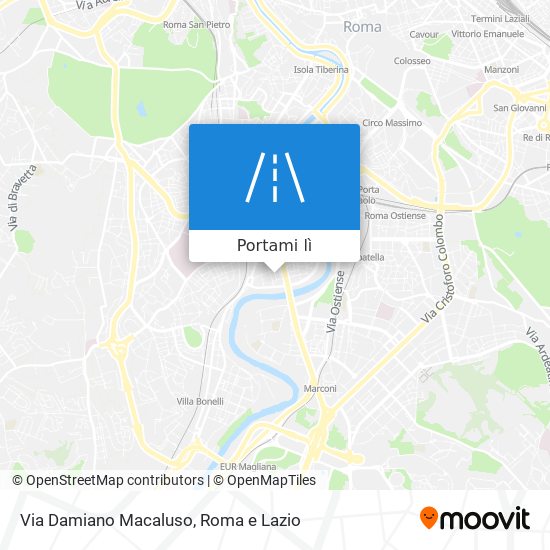 Mappa Via Damiano Macaluso