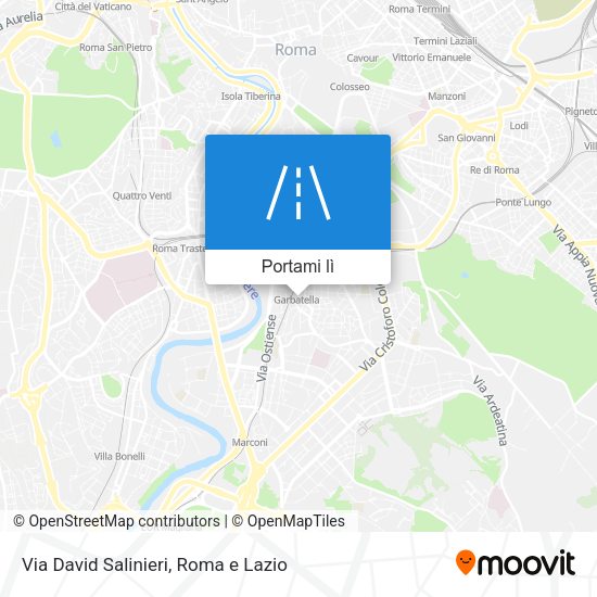 Mappa Via David Salinieri