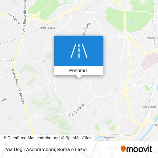Mappa Via Degli Accoramboni
