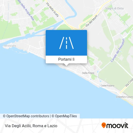 Mappa Via Degli Acilii