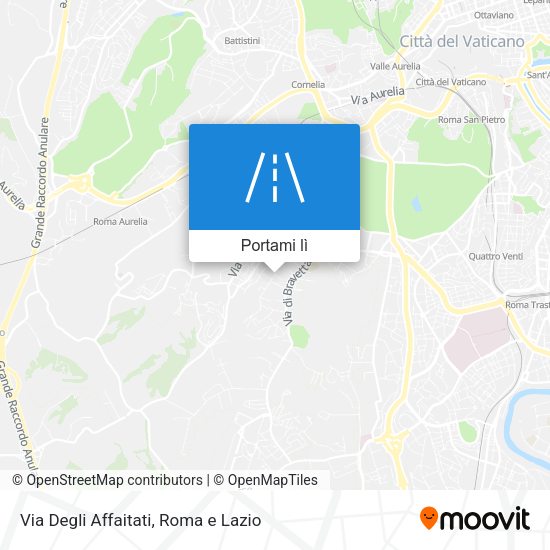 Mappa Via Degli Affaitati