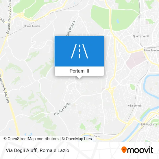 Mappa Via Degli Aluffi
