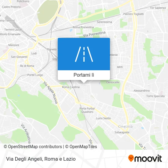 Mappa Via Degli Angeli
