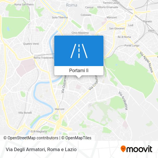 Mappa Via Degli Armatori