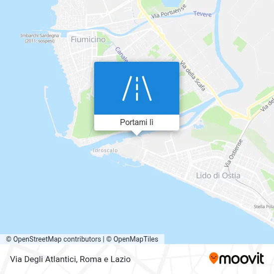 Mappa Via Degli Atlantici