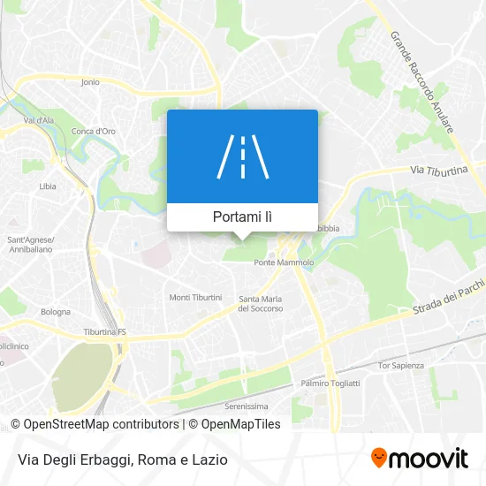 Mappa Via Degli Erbaggi