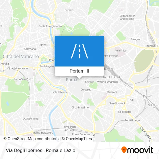 Mappa Via Degli Ibernesi